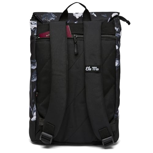 Ela Mo Rucksack Damen - Daypack schön u. durchdacht - Laptop Rucksäcke für Frauen - Anti Diebstahl Tasche für Schule, Uni, Business (Salmon)