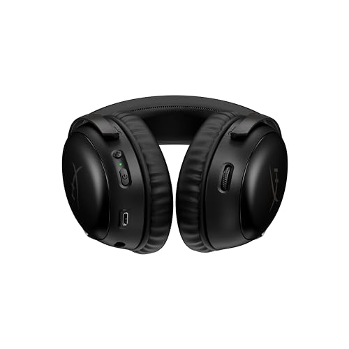 HyperX Cloud III – Kabelgebundenes Gaming-Headset, PC, PS5, Xbox Series X|S, abgewinkelte 53mm-Treiber, DTS, Memory-Schaum, Stabiler Rahmen, ultraklares 10mm-Mikrofon, USB-C, USB-A, 3,5mm, Schwarz