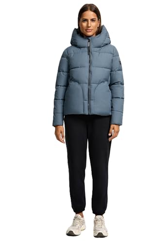 Navahoo Damen Winterjacke (XS-XXL) - Wasserabweisend, hochstehender und gefütterter Kragen, große Kapuze, Steppjacke, Warme Jacke Frauen - N004