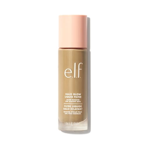 e.l.f. Halo Glow Liquid Filter, Complexion Booster For A Glowing, Soft-Focus Look, Infused With Hyaluronic Acid, Vegan & Cruelty-Free, 0.5 Fair