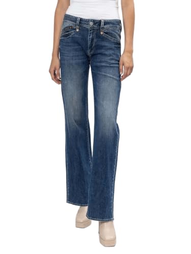 Herrlicher Prime New Damen Jeans Bootcut-Jeans Hose Wide-Leg mit Stretchanteil