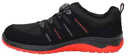 ELTEN Sicherheitsschuhe Maddox Boa Black-red Low ESD S3 Unisex Sicherheitsstiefel