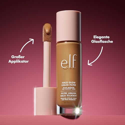 e.l.f. Halo Glow Liquid Filter, Complexion Booster For A Glowing, Soft-Focus Look, Infused With Hyaluronic Acid, Vegan & Cruelty-Free, 0.5 Fair