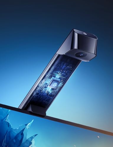 Govee TV Hintergrundbeleuchtung 3 Lite mit Fish-Eye Korrektur Funktion, Sync für 55-65 Zoll TVs, 3,6M RGBICW WiFi TV LED Strip mit Kamera, 4 Farben in 1 Lampenperle, Sprach- & APP-Steuerung