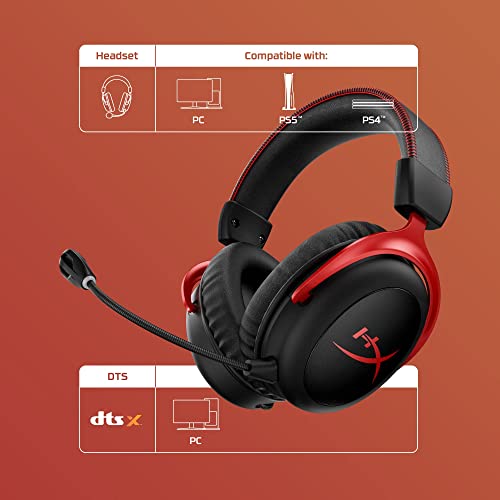 HyperX Cloud III – Kabelgebundenes Gaming-Headset, PC, PS5, Xbox Series X|S, abgewinkelte 53mm-Treiber, DTS, Memory-Schaum, Stabiler Rahmen, ultraklares 10mm-Mikrofon, USB-C, USB-A, 3,5mm, Schwarz