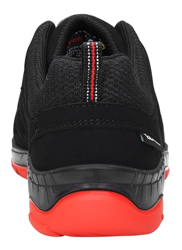 ELTEN Sicherheitsschuhe Maddox Boa Black-red Low ESD S3 Unisex Sicherheitsstiefel