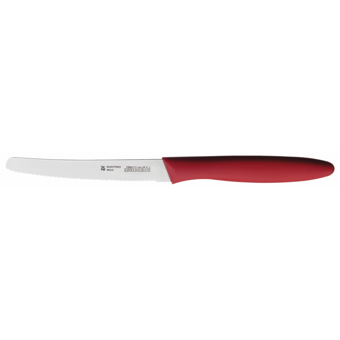WMF Classic Line Frühstücksmesser Set 6-teilig, 23 cm, Brötchenmesser Wellenschliff, Brotzeitmesser, Spezialklingenstahl, Kunststoffgriff, schwarz