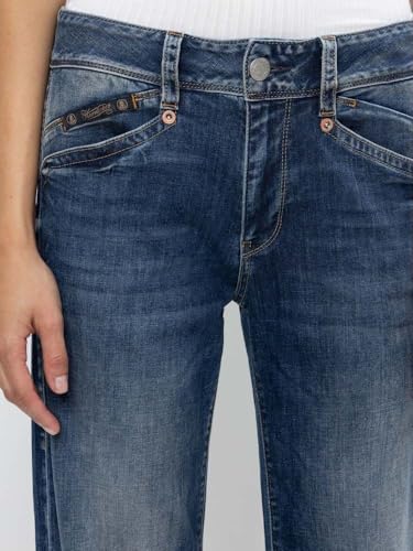 Herrlicher Prime New Damen Jeans Bootcut-Jeans Hose Wide-Leg mit Stretchanteil