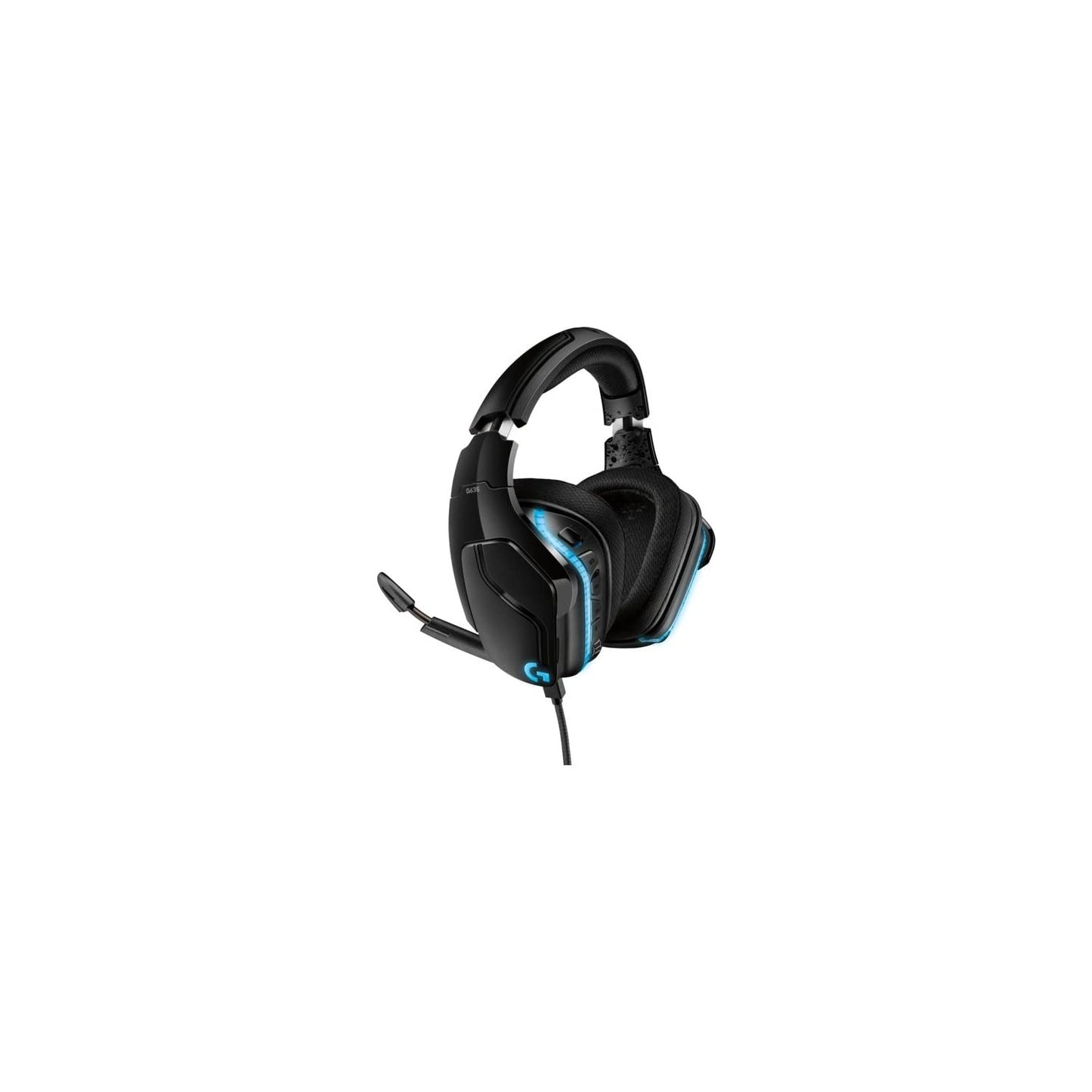 Logitech G935 kabelloses Gaming-Headset mit LIGHTSYNC RGB, 7.1 Surround Sound, DTS Headphone:X 2.0, 50mm Treiber, Flip-Stummschaltung, Wireless Verbindung, PC/Xbox One/PS4/Nintendo Switch - Schwarz