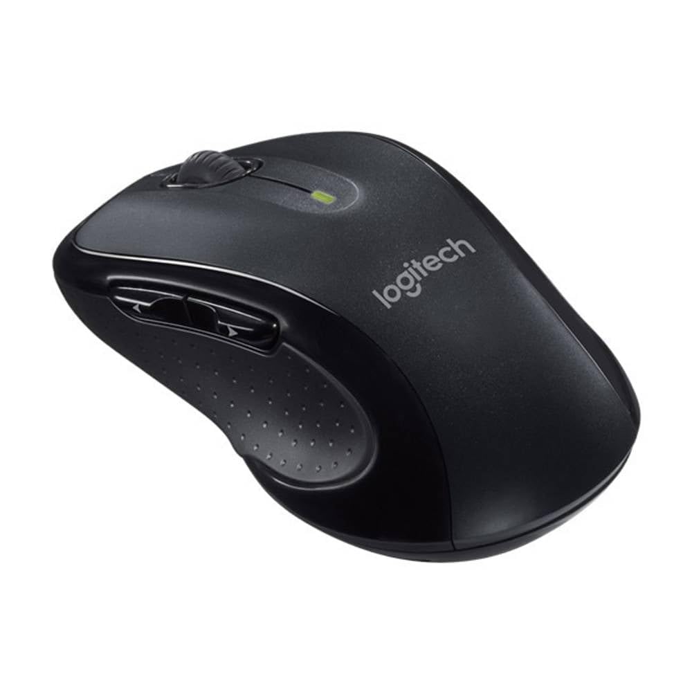 Logitech M510 Kabellose Maus, 2.4 GHz Verbindung via Unifying USB-Empfänger, 1000 DPI Laser-Sensor, 24-Monate Akkulaufzeit, 7 Tasten, PC/Mac - Schwarz