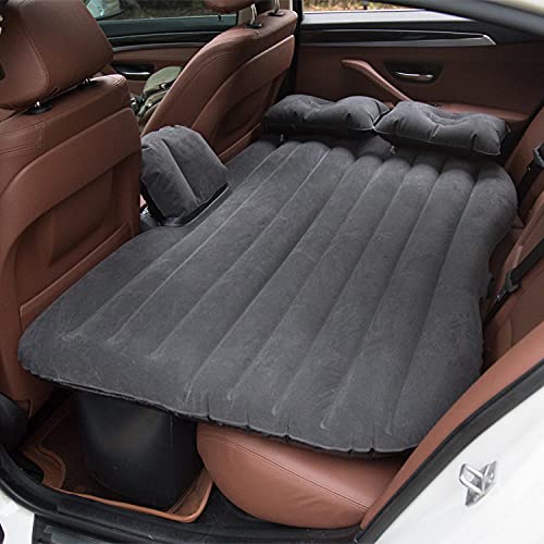 Icelus Auto Matratze SUV Luftmatratze with Luftpumpe 195 * 130 * 15 cm Aufblasbare Camping Kombi Luftbett für Auto Rücksitz Dickere Kofferraum Matratze Bett für Camping Outdoor Traveling