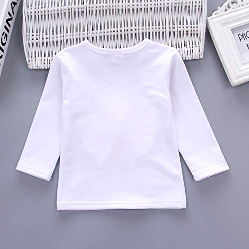 Yao 1-5 Jahre Kleinkind & kleine Mädchen Blumen drucken 3-teilige Sets Reißverschluss Jacke Langarm Rundhals T-Shirt und Hose