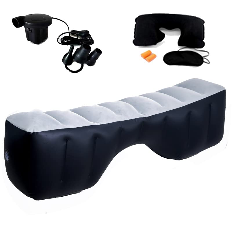 Icelus Auto Matratze SUV Luftmatratze with Luftpumpe 195 * 130 * 15 cm Aufblasbare Camping Kombi Luftbett für Auto Rücksitz Dickere Kofferraum Matratze Bett für Camping Outdoor Traveling
