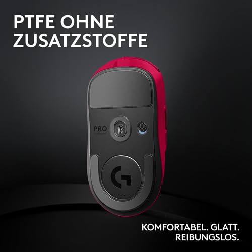 Logitech G PRO X SUPERLIGHT 2 LIGHTSPEED Kabellose Gaming-Maus, West Europa Verpackung, Lightweight, 60g, 8K-Abrufrate, 44K DPI, 5 programmierbare Tasten, USB-C, PC & Mac - Schwarz