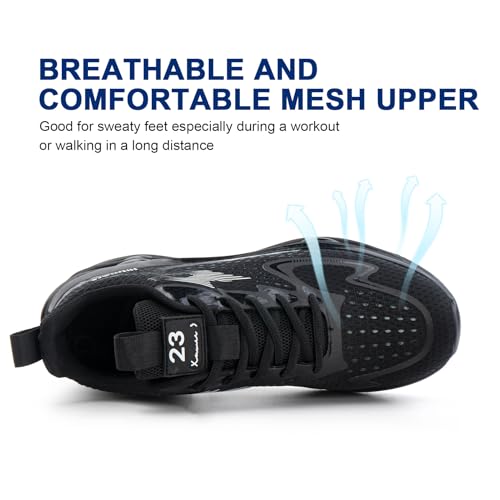 Hitmars Laufschuhe Herren Turnschuhe Sportschuhe Herren Leichte Atmungsaktiv Sneaker Straßenlaufschuhe Joggingschuhe Fitnesss Outdoor Bequeme Freizeit EU39-46