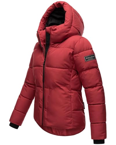Navahoo Damen Winterjacke (XS-XXL) - Wasserabweisend, hochstehender und gefütterter Kragen, große Kapuze, Steppjacke, Warme Jacke Frauen - N004