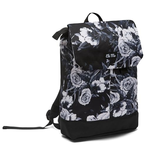 Ela Mo Rucksack Damen - Daypack schön u. durchdacht - Laptop Rucksäcke für Frauen - Anti Diebstahl Tasche für Schule, Uni, Business (Salmon)