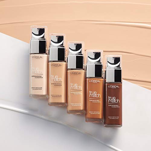 L'Oréal Paris Make up, Flüssige Foundation mit Hyaluron und Aloe Vera, Perfect Match Make-Up, 3.N Creamy Beige, 30 ml