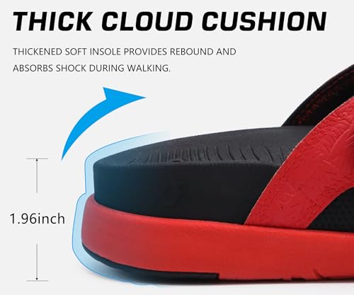 COFACE Sandalen Herren Zehentrenner Weiche Bequeme Flip Flops Arch Support Orthopädische Sommer Leder Sandalen für Herren Badelatschen Outdoor