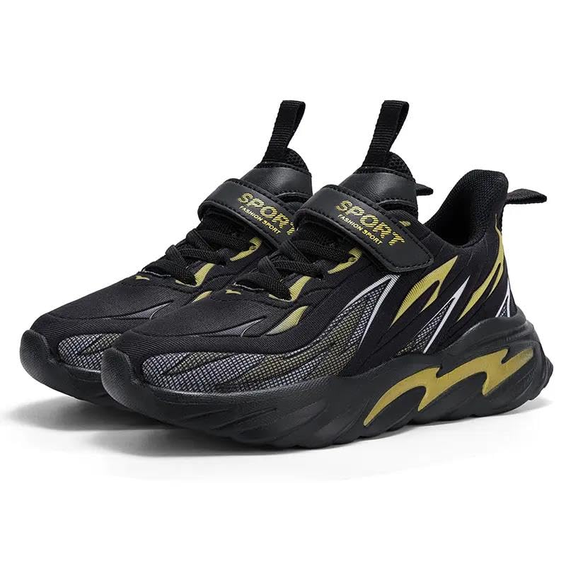 Qvxkd Turnschuhe Mädchen Schuhe turanschuhe Jungen Hallenschuhe Junge Sportschuhe Kinder Mesh Atmungsaktiv Kinderschuhe Outdoor Laufschuhe Sneaker Klettverschluss Wanderschuhe 28EU-39EU
