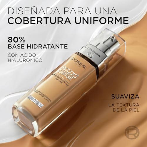L'Oréal Paris Make up, Flüssige Foundation mit Hyaluron und Aloe Vera, True Match Make-Up, Nr. 5.N Sand, 30 ml