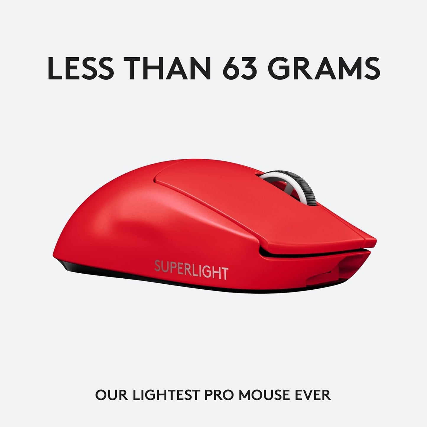 Logitech G PRO X SUPERLIGHT 2 LIGHTSPEED Kabellose Gaming-Maus, West Europa Verpackung, Lightweight, 60g, 8K-Abrufrate, 44K DPI, 5 programmierbare Tasten, USB-C, PC & Mac - Schwarz
