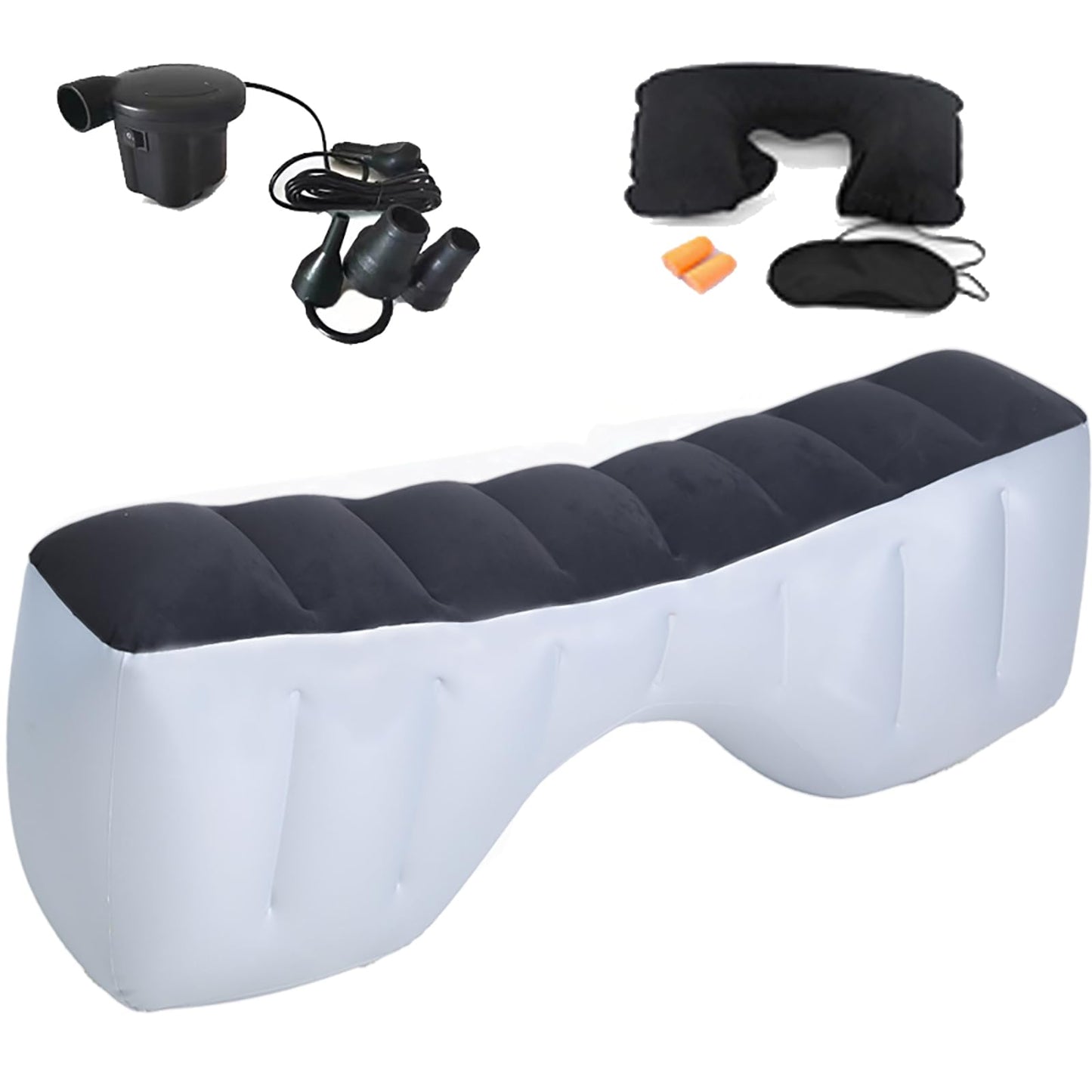 Icelus Auto Matratze SUV Luftmatratze with Luftpumpe 195 * 130 * 15 cm Aufblasbare Camping Kombi Luftbett für Auto Rücksitz Dickere Kofferraum Matratze Bett für Camping Outdoor Traveling