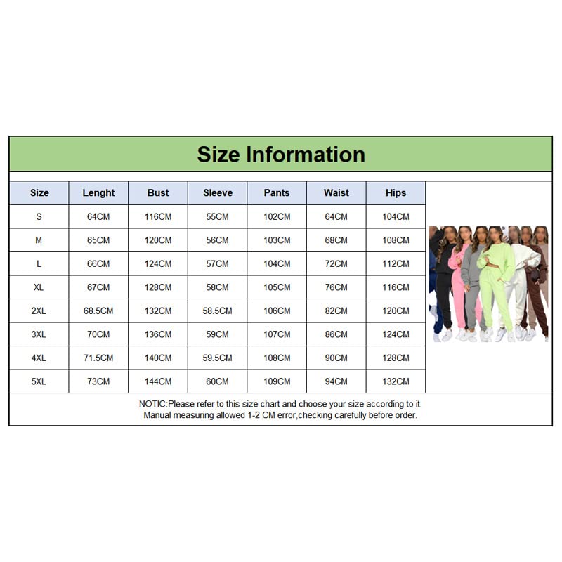 amropi Trainingsanzug Damen Pullover Sweatshirt und Jogginghose Warm Vlies Kleidungsset