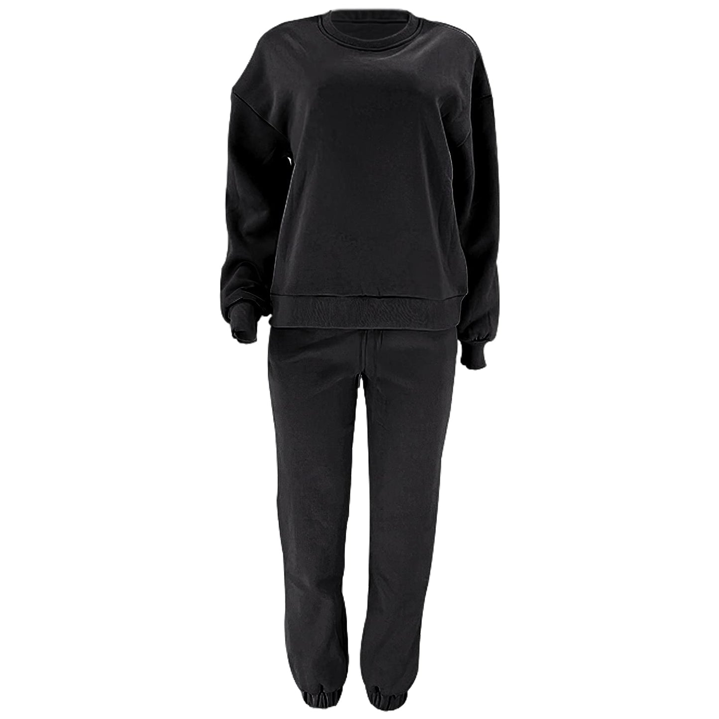 amropi Trainingsanzug Damen Pullover Sweatshirt und Jogginghose Warm Vlies Kleidungsset