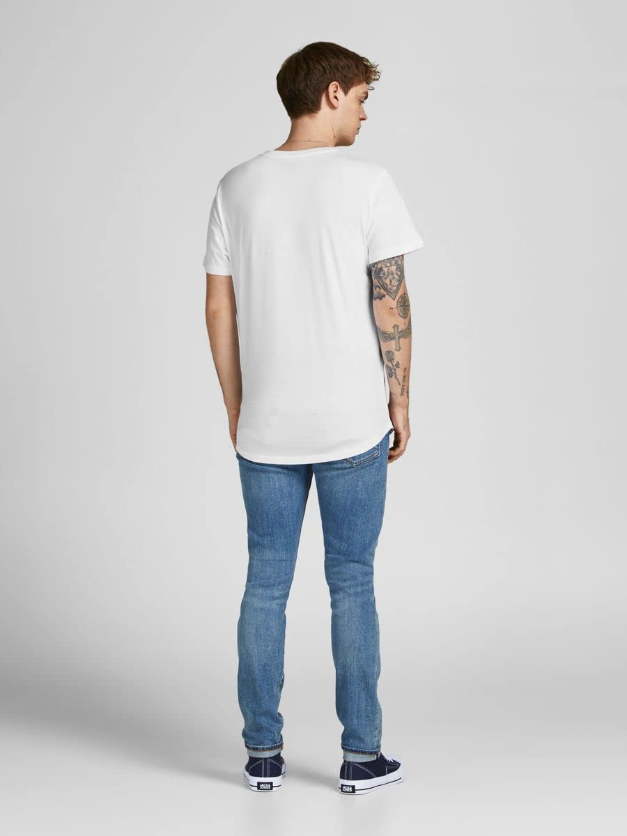 JACK & JONES Herren Rundhals T-Shirt JPRBLABRODY - Regular Fit 5er Pack XS S M L XL XXL 100% Baumwolle