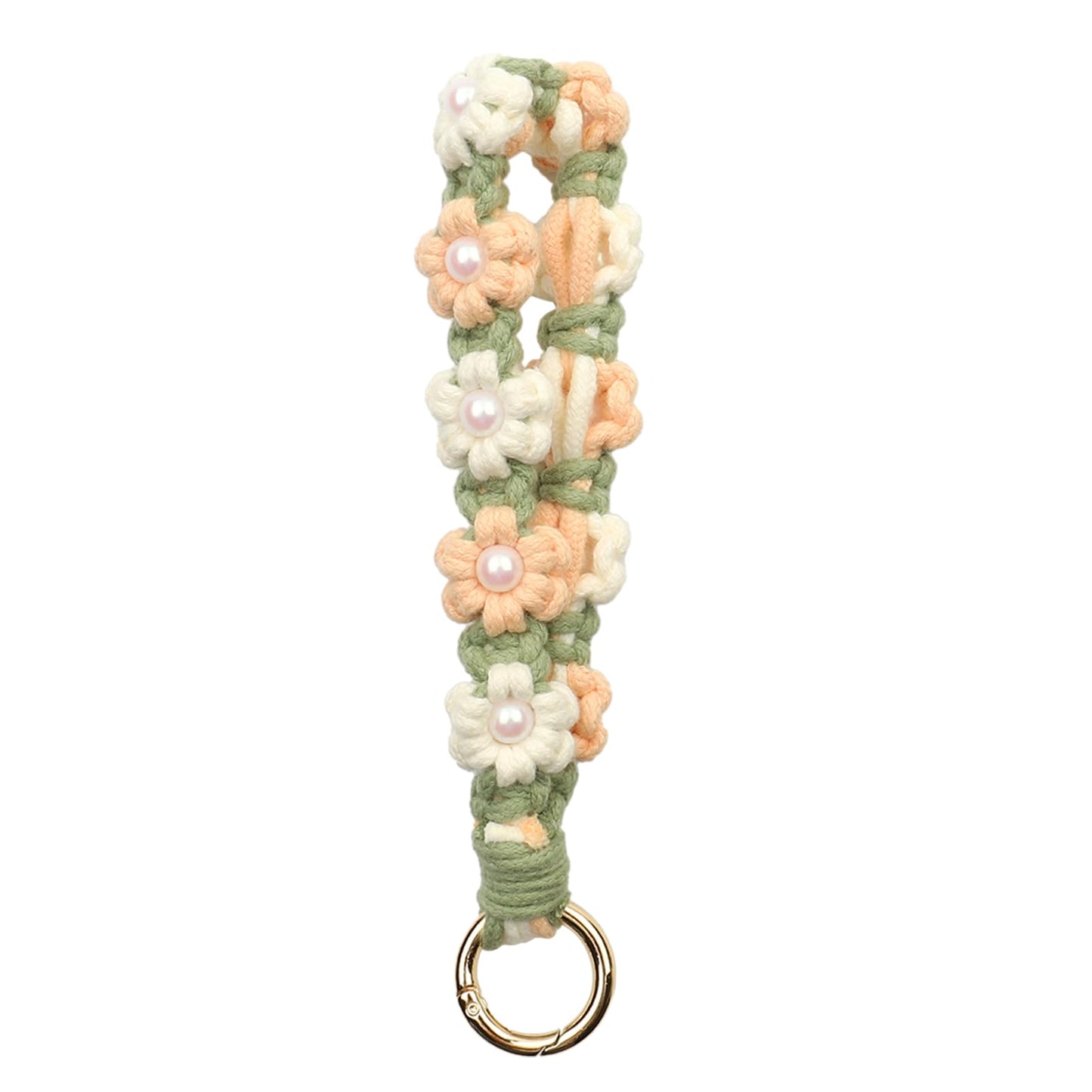 AOKSUNOVA Key Ring Band Macrame Lanyard Short Key Pendant Girls Gift for Women