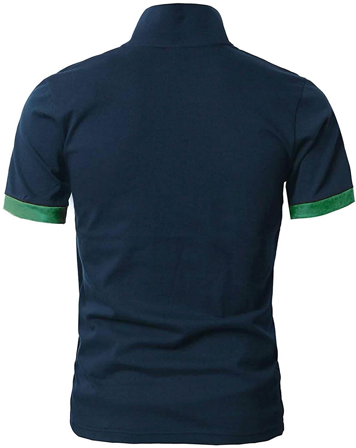 GNRSPTY Poloshirt Herren Kurzarm Polohemd Giraffe Stickerei Einfarbig T-Shirt M-3XL