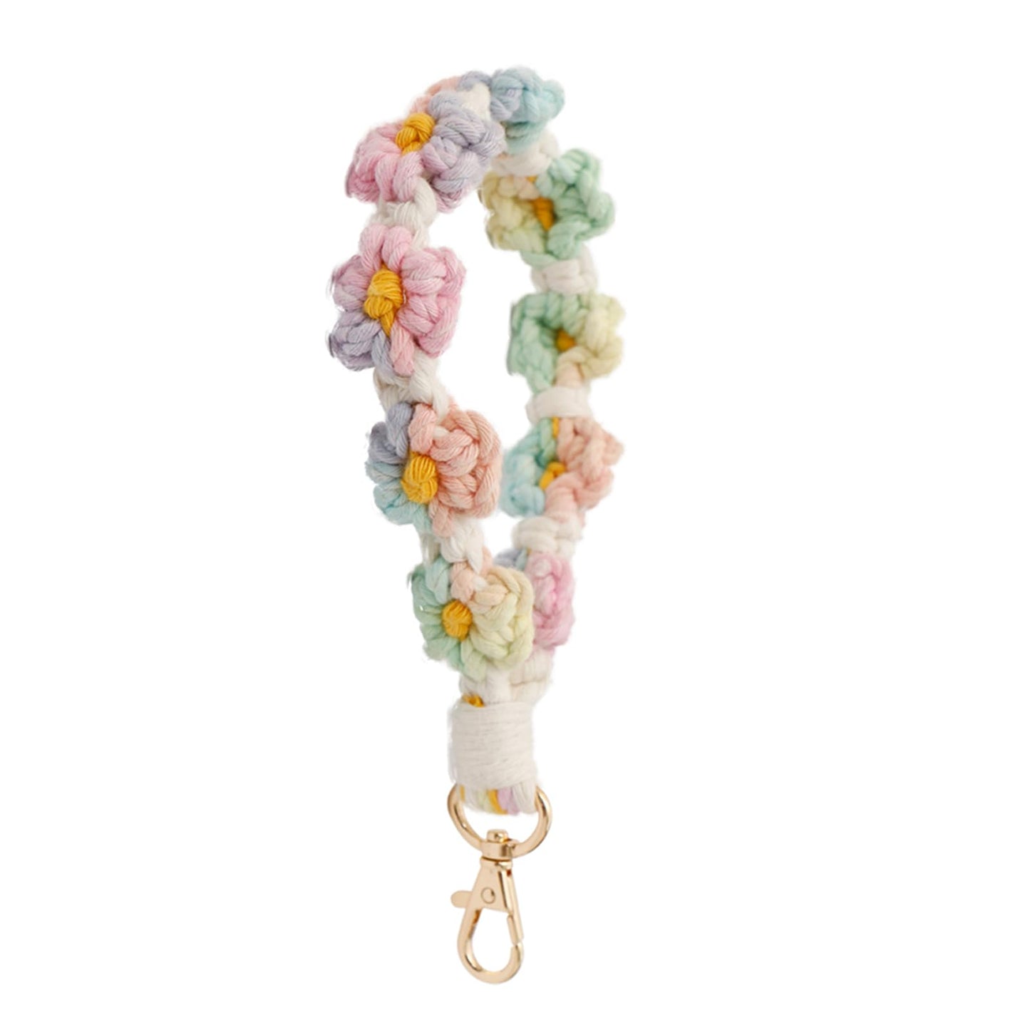AOKSUNOVA Key Ring Band Macrame Lanyard Short Key Pendant Girls Gift for Women