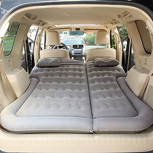 Icelus Auto Matratze SUV Luftmatratze with Luftpumpe 195 * 130 * 15 cm Aufblasbare Camping Kombi Luftbett für Auto Rücksitz Dickere Kofferraum Matratze Bett für Camping Outdoor Traveling