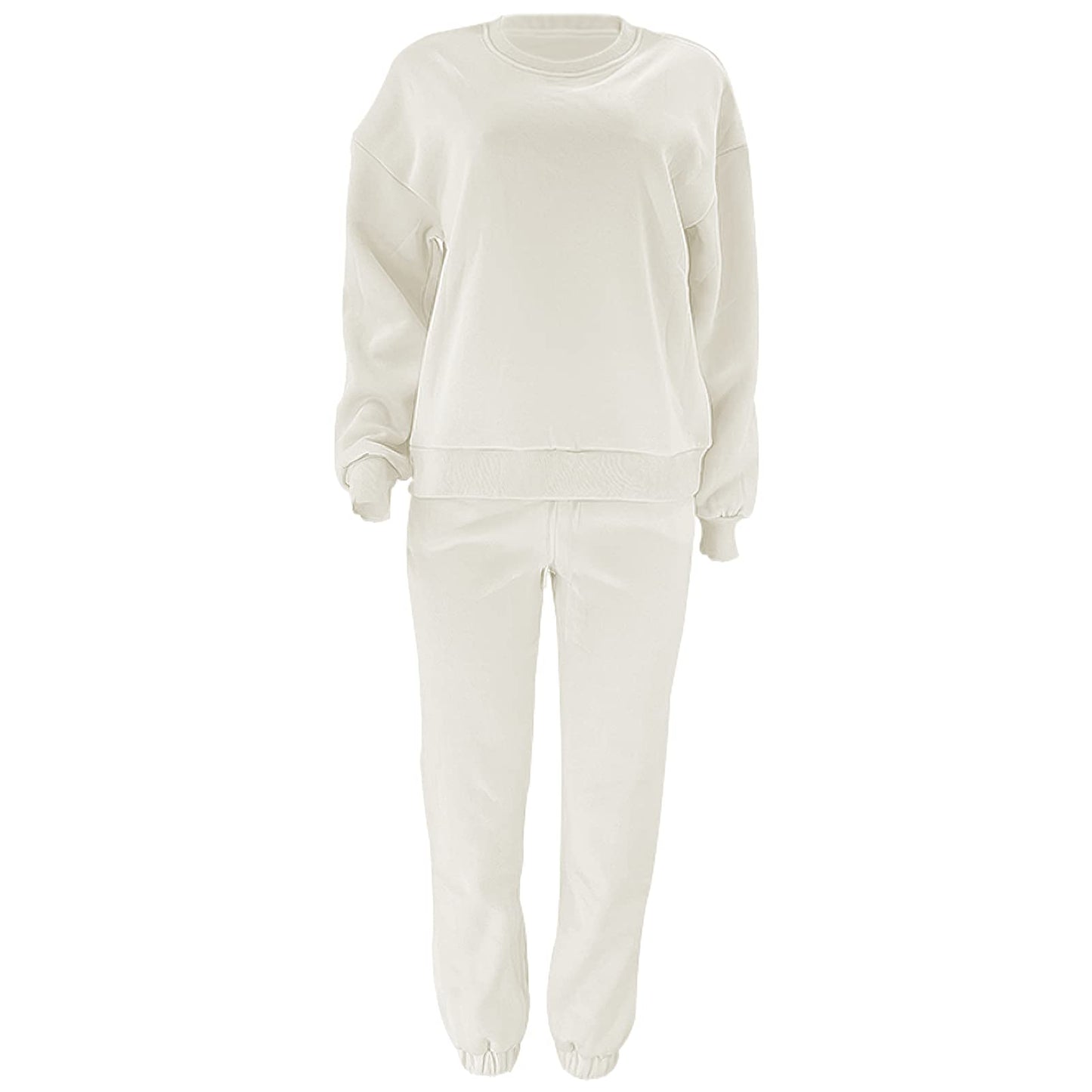 amropi Trainingsanzug Damen Pullover Sweatshirt und Jogginghose Warm Vlies Kleidungsset