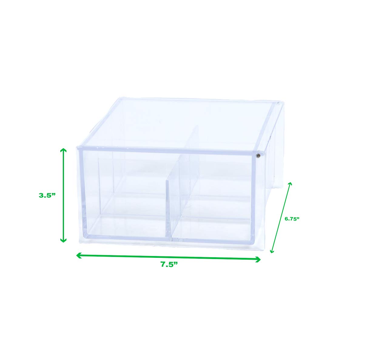 Mind Reader Teebeutelhalter und Organizer mit 6 Schubladen, Schwarz