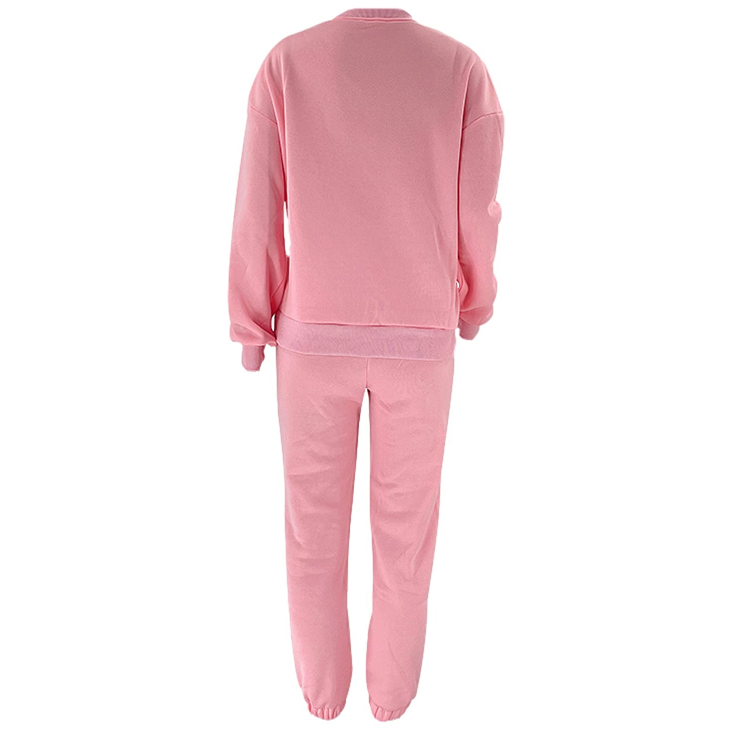 amropi Trainingsanzug Damen Pullover Sweatshirt und Jogginghose Warm Vlies Kleidungsset