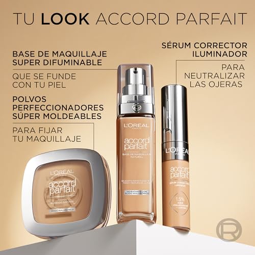 L'Oréal Paris Make up, Flüssige Foundation mit Hyaluron und Aloe Vera, True Match Make-Up, Nr. 5.N Sand, 30 ml