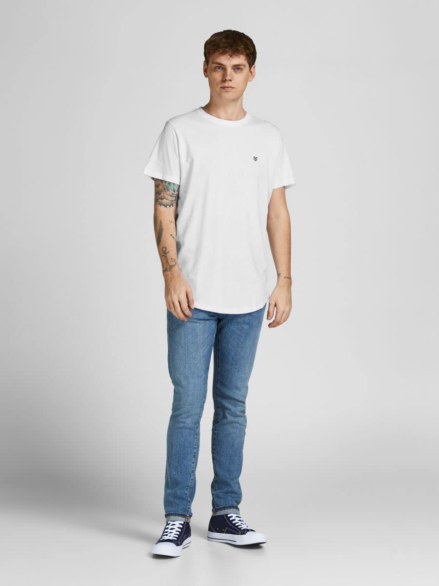 JACK & JONES Herren Rundhals T-Shirt JPRBLABRODY - Regular Fit 5er Pack XS S M L XL XXL 100% Baumwolle
