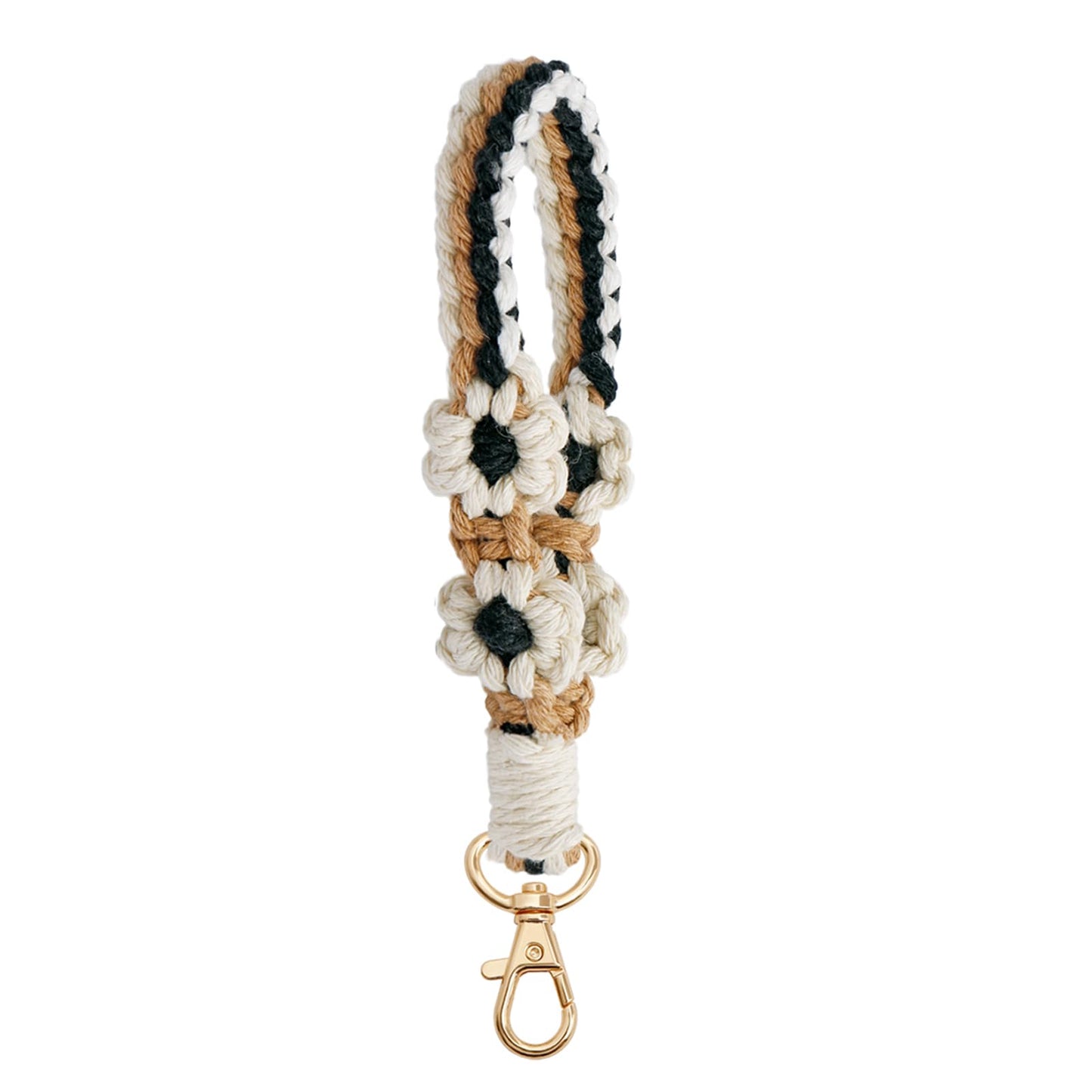 AOKSUNOVA Key Ring Band Macrame Lanyard Short Key Pendant Girls Gift for Women