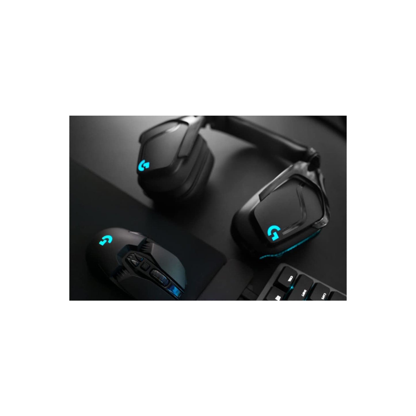 Logitech G935 kabelloses Gaming-Headset mit LIGHTSYNC RGB, 7.1 Surround Sound, DTS Headphone:X 2.0, 50mm Treiber, Flip-Stummschaltung, Wireless Verbindung, PC/Xbox One/PS4/Nintendo Switch - Schwarz