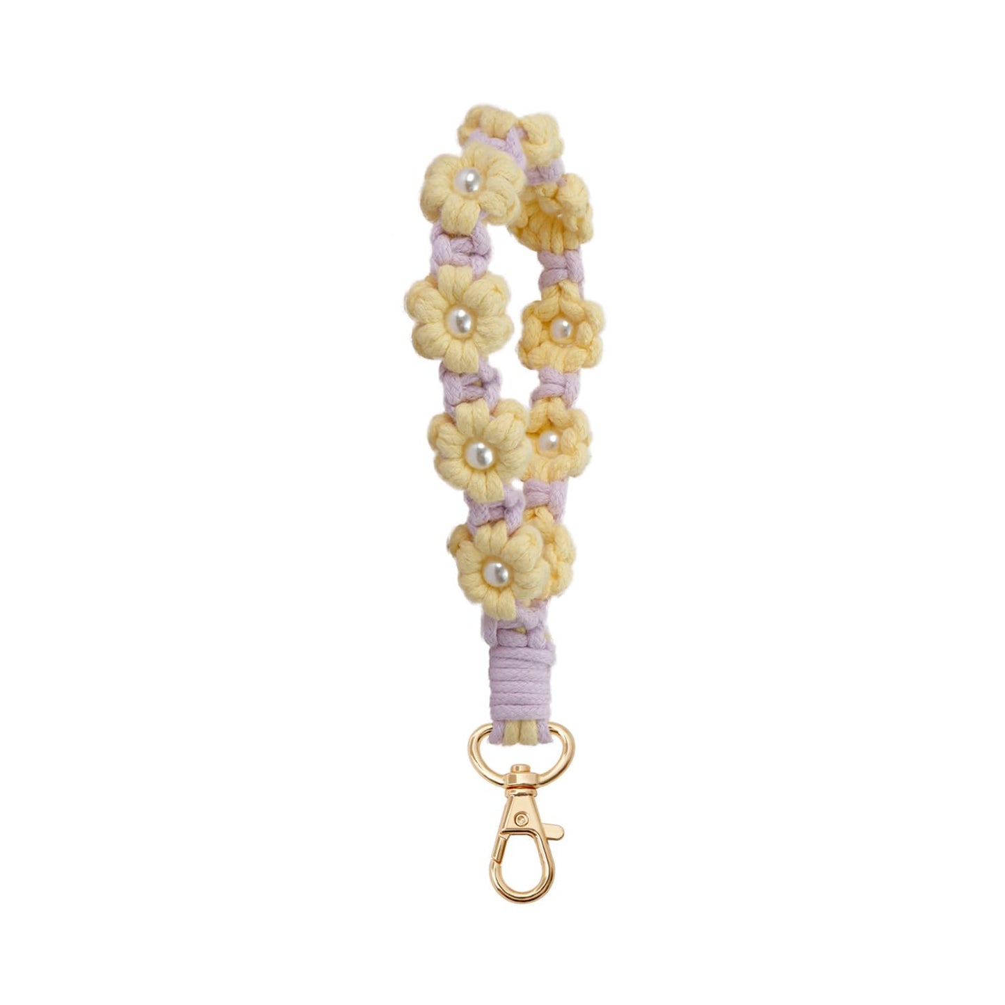 AOKSUNOVA Key Ring Band Macrame Lanyard Short Key Pendant Girls Gift for Women