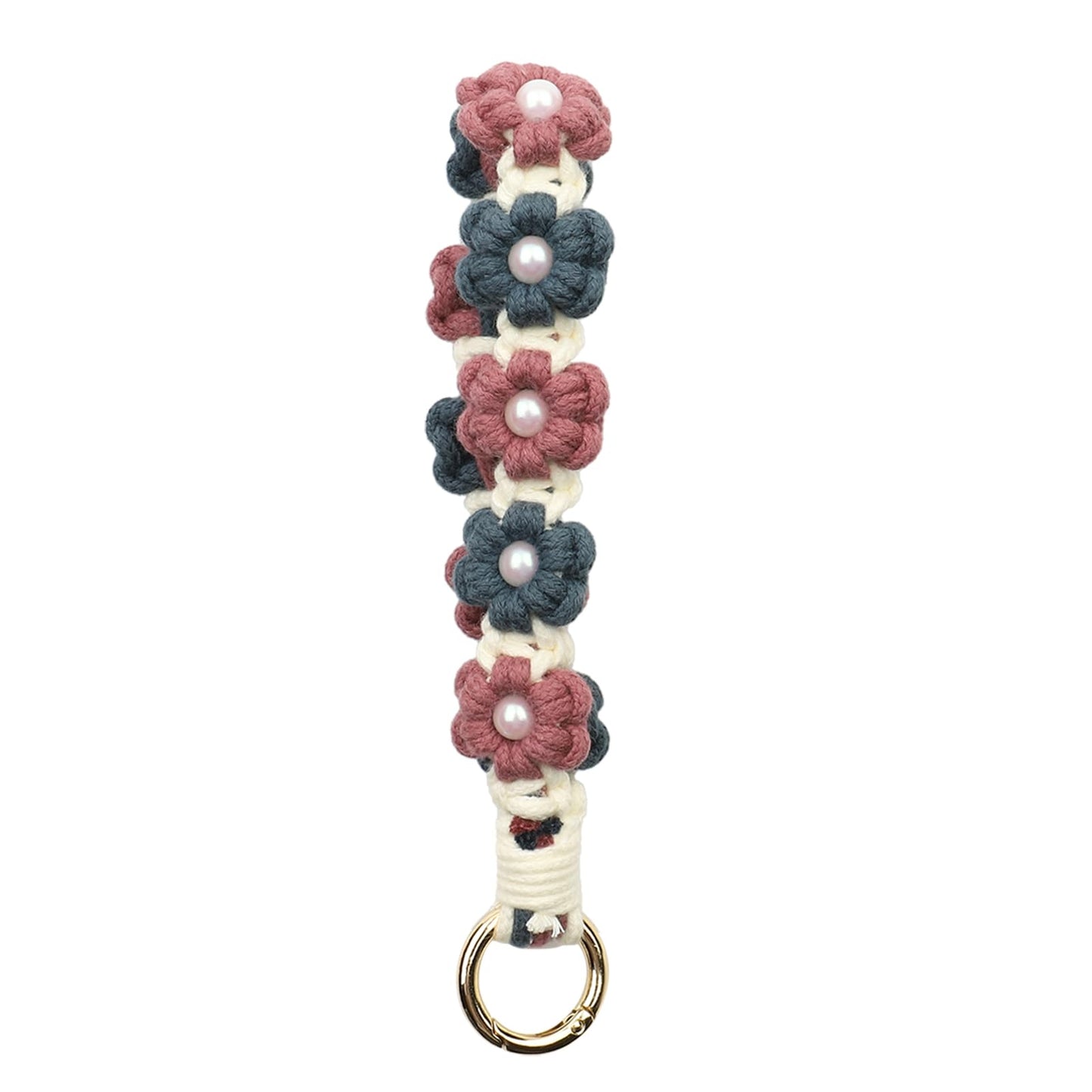 AOKSUNOVA Key Ring Band Macrame Lanyard Short Key Pendant Girls Gift for Women