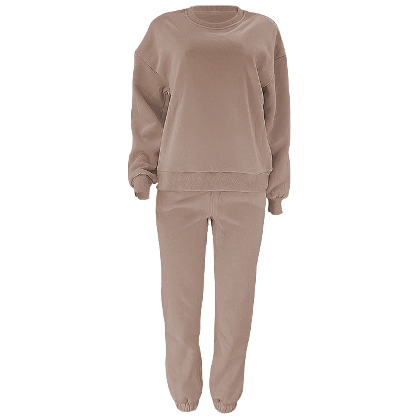 amropi Trainingsanzug Damen Pullover Sweatshirt und Jogginghose Warm Vlies Kleidungsset