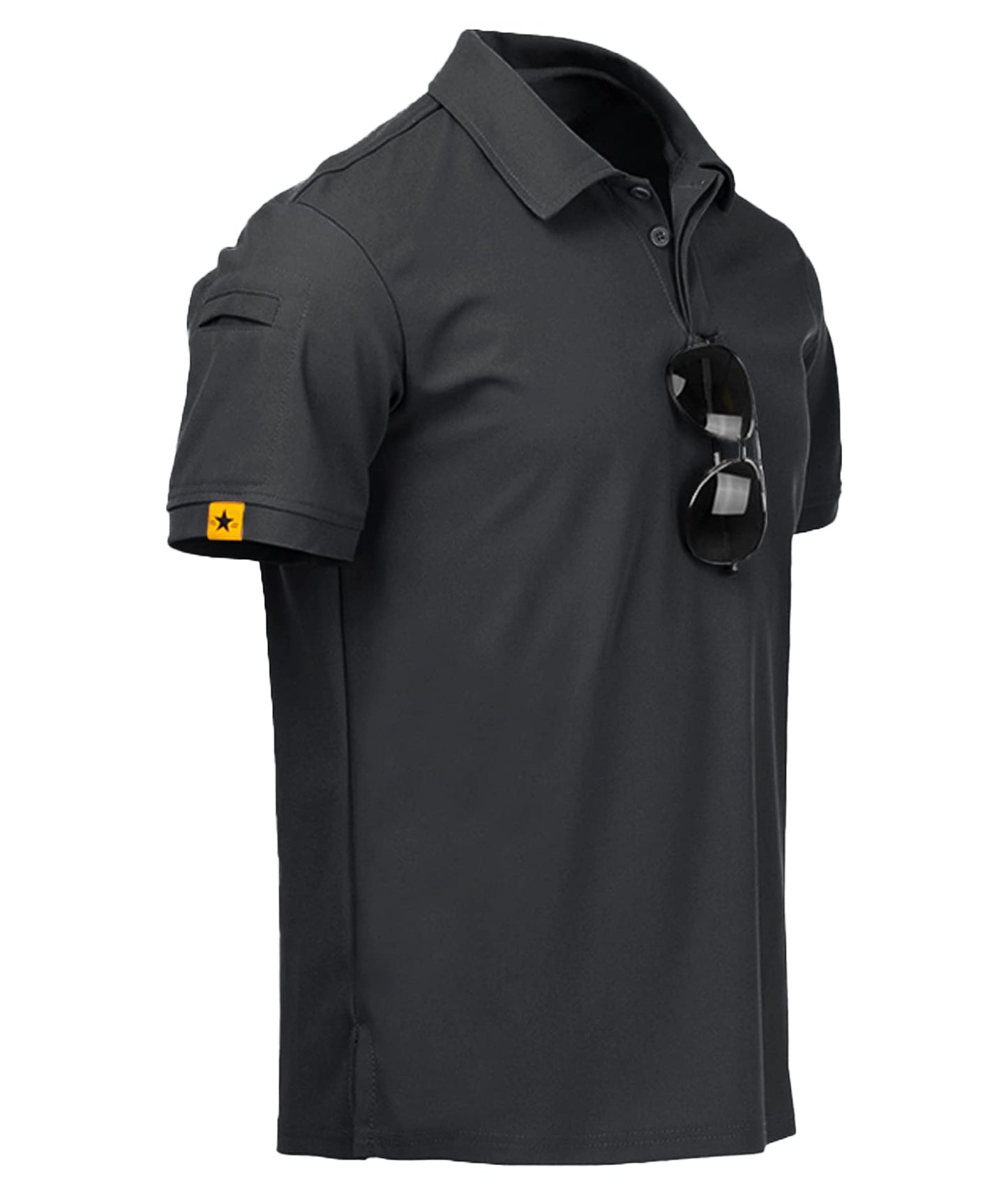 ZITY Pack of 5 Polo Shirts Men's Short Sleeve Quick-Drying Breathable T-Shirt Men Summer Polo Shirt Sports Shirt Regular Fit Golf Polo Shirts for Men