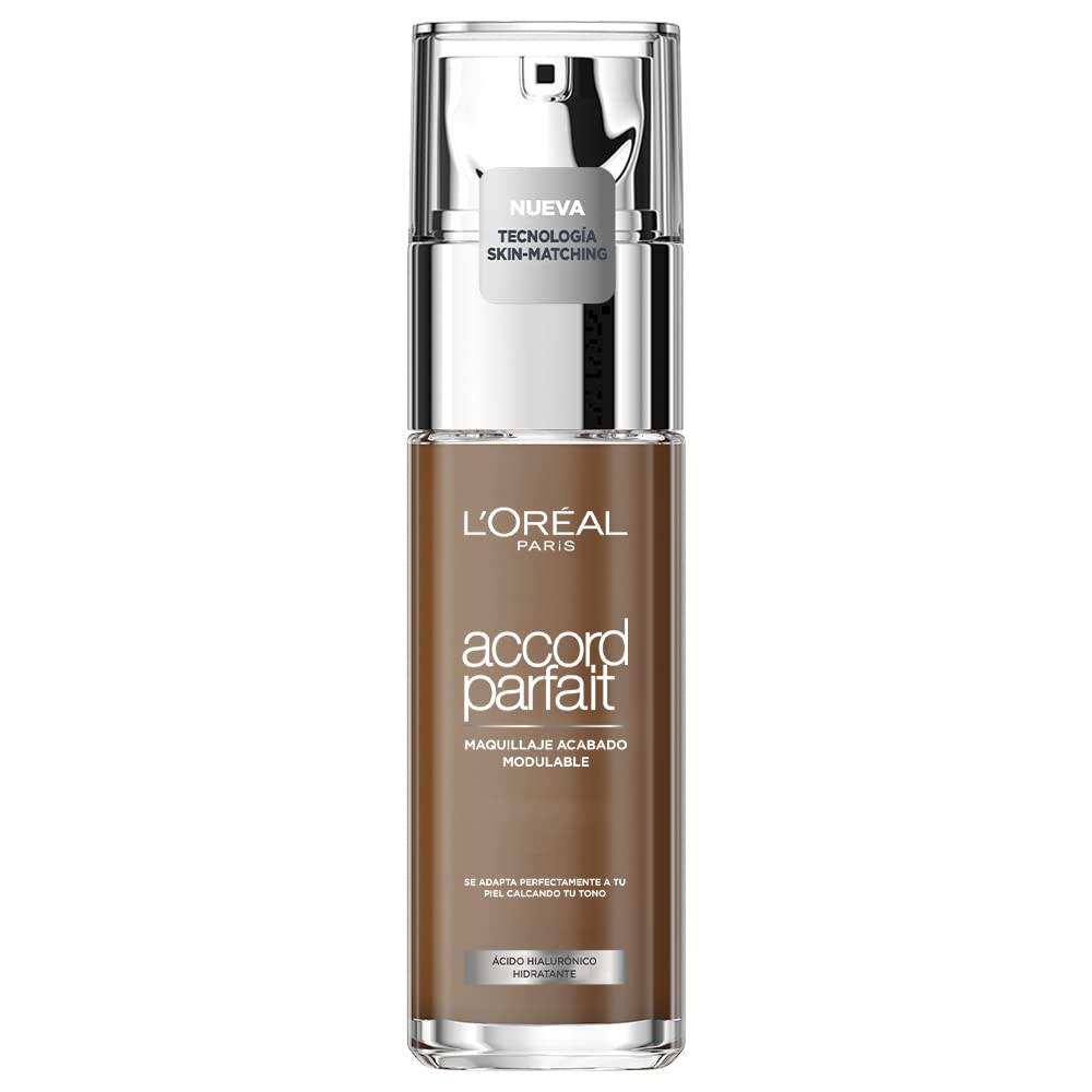 L'Oréal Paris Make up, Flüssige Foundation mit Hyaluron und Aloe Vera, True Match Make-Up, Nr. 5.N Sand, 30 ml