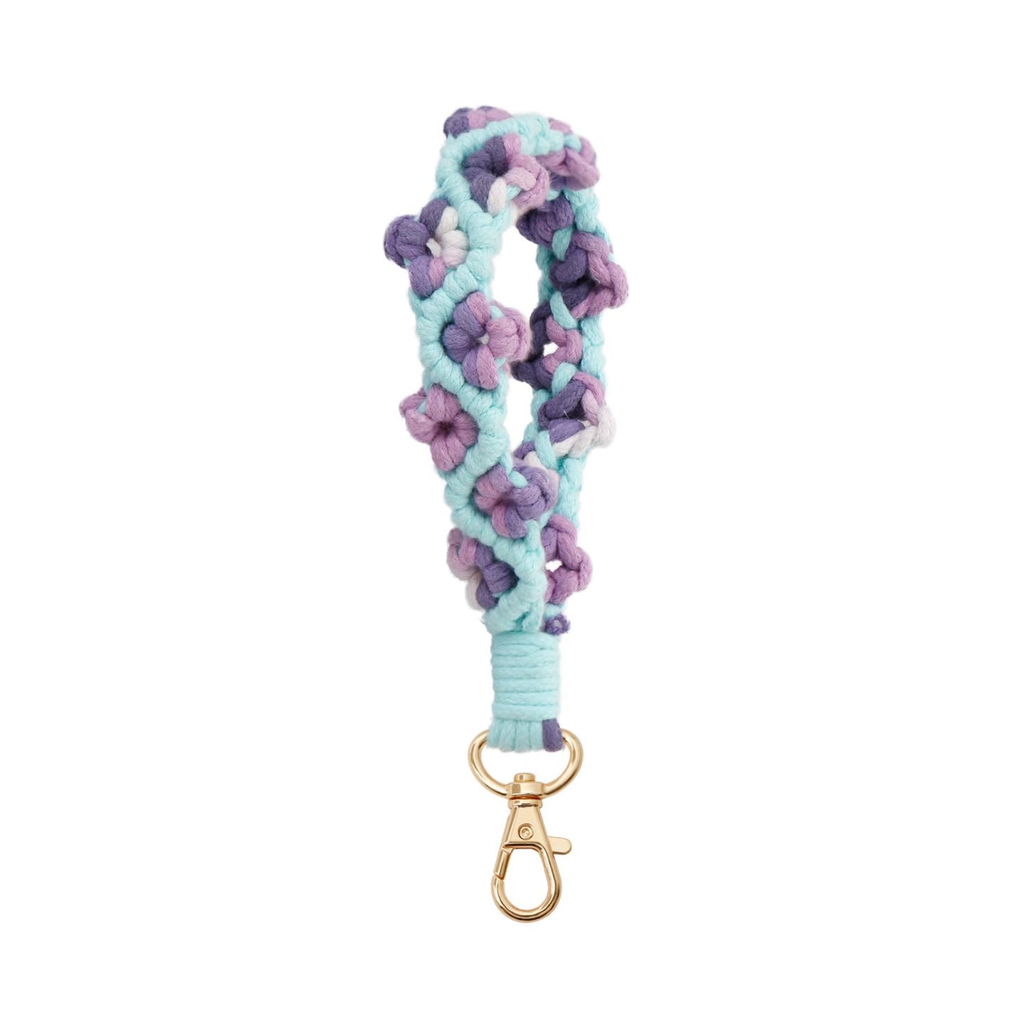 AOKSUNOVA Key Ring Band Macrame Lanyard Short Key Pendant Girls Gift for Women