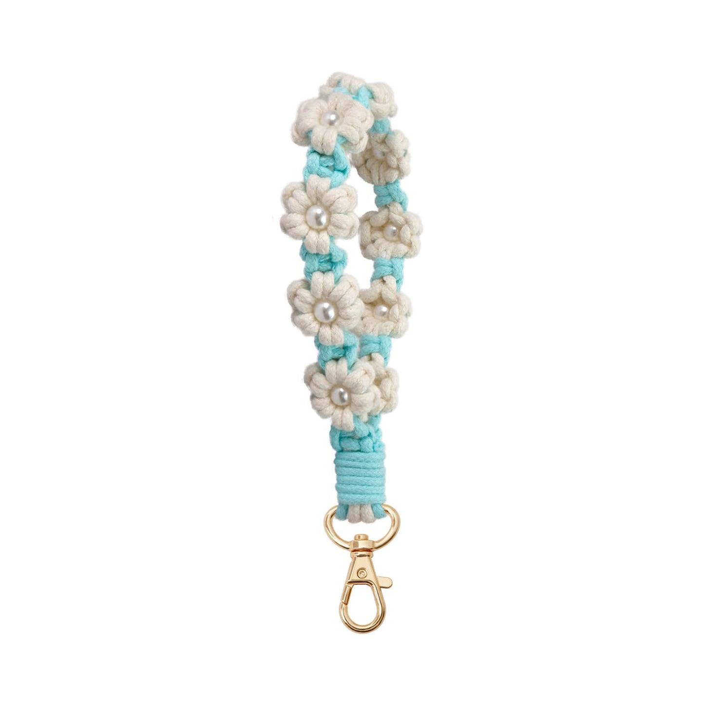 AOKSUNOVA Key Ring Band Macrame Lanyard Short Key Pendant Girls Gift for Women