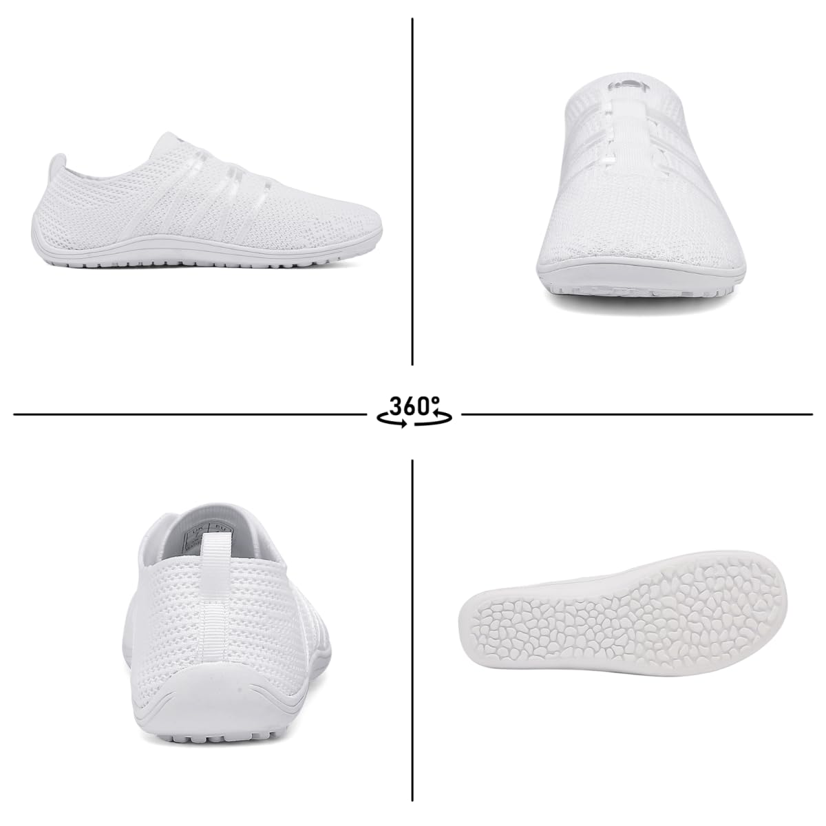 Merdoo Barfußschuhe Damen Herren Bequeme Barfuss Schuhe Damen Slip On Sneakers Weich Sportschuhe Leicht Turnschuhe rutschfest Hausschuhe Atmungsaktiv Barfussschuhe Sommerschuhe Unisex 37-45EU