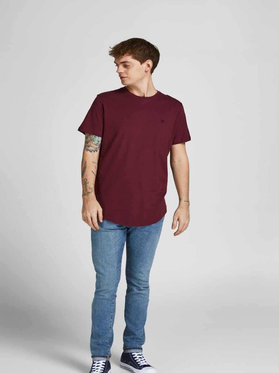 JACK & JONES Herren Rundhals T-Shirt JPRBLABRODY - Regular Fit 5er Pack XS S M L XL XXL 100% Baumwolle